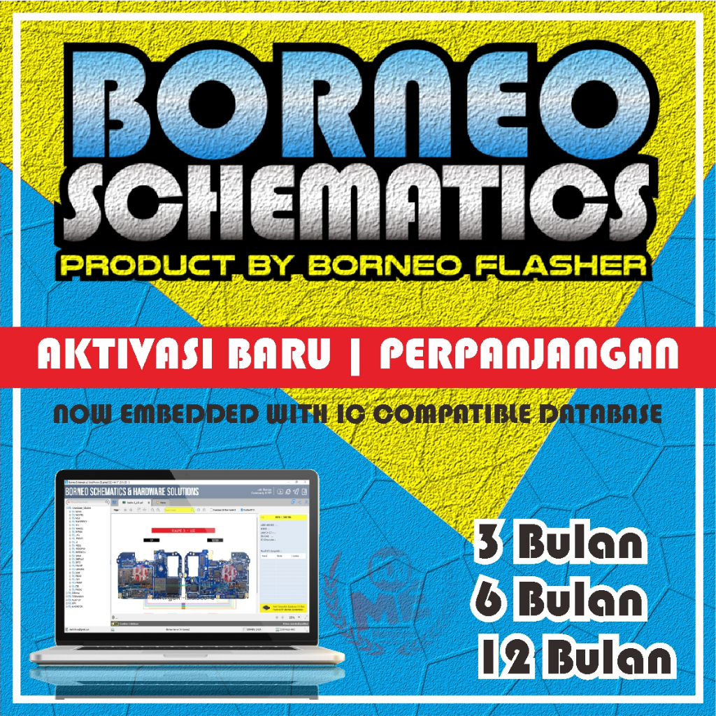 BORNEO SCHEMATIC 3 BULAN SINGLE | ACTIVASI BORNEO SKEMATIK
