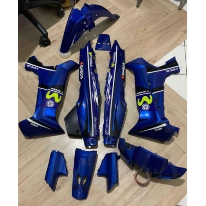 Cover Body Fullset Yamaha FizR F1zR Fizr Movistar Biru Cover Body Halus Set FizR F1zR Fizr Movistar 