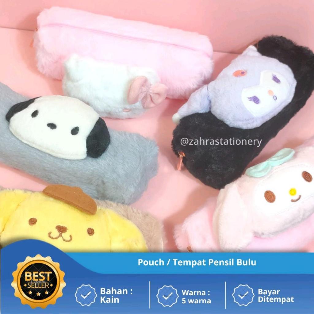 

Kotak Pensil Bulu Motif Karakter Sanrio