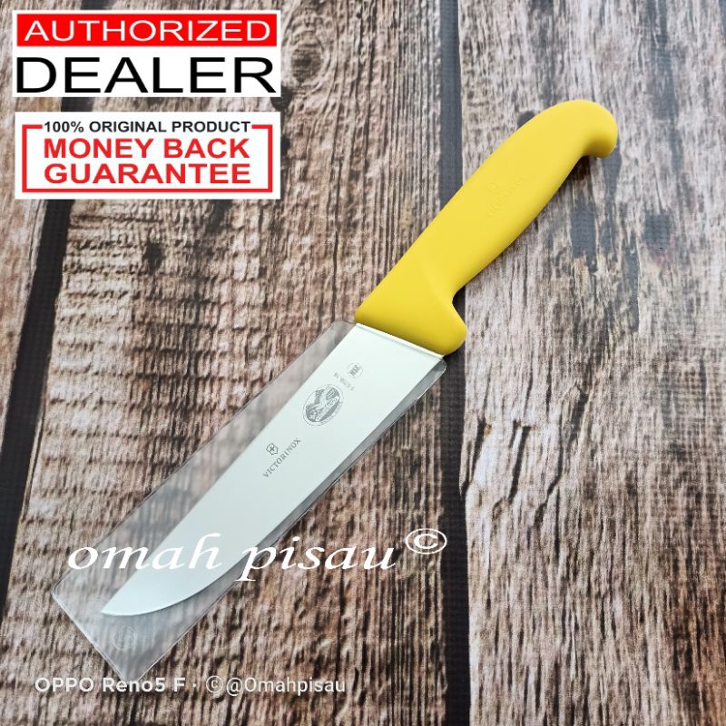 Pisau Sembelih victorinox straight 16 cm yellow 5.5208.16 original Swiss