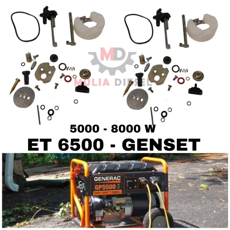 Isi Karburator Carburator Repair Kit Mesin Genset ET6500 5000 7000 8000 WATT Generator