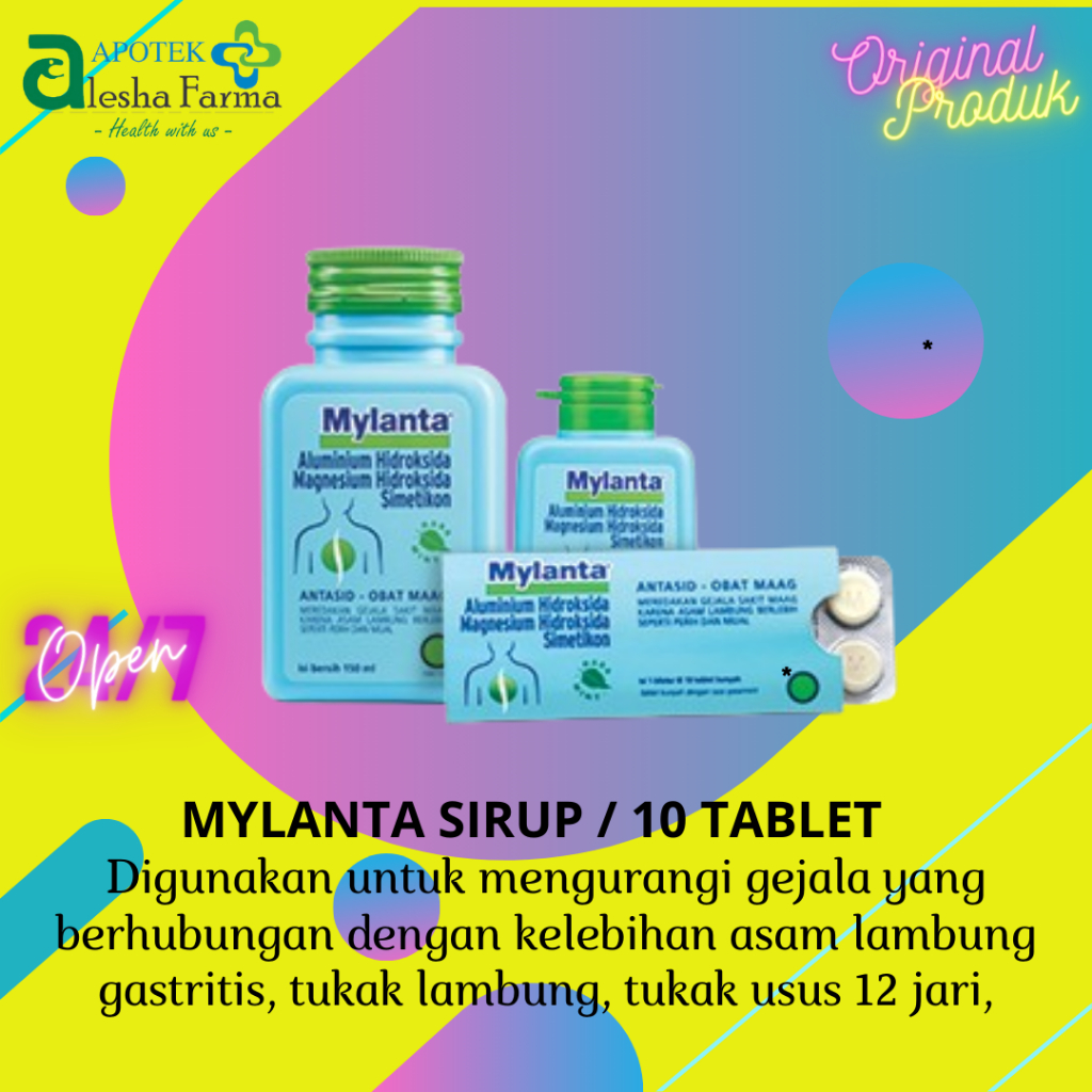 Mylanta 10 Tablet | Mylanta Sirup 50 ml | Mylanta Sirup 150 ml