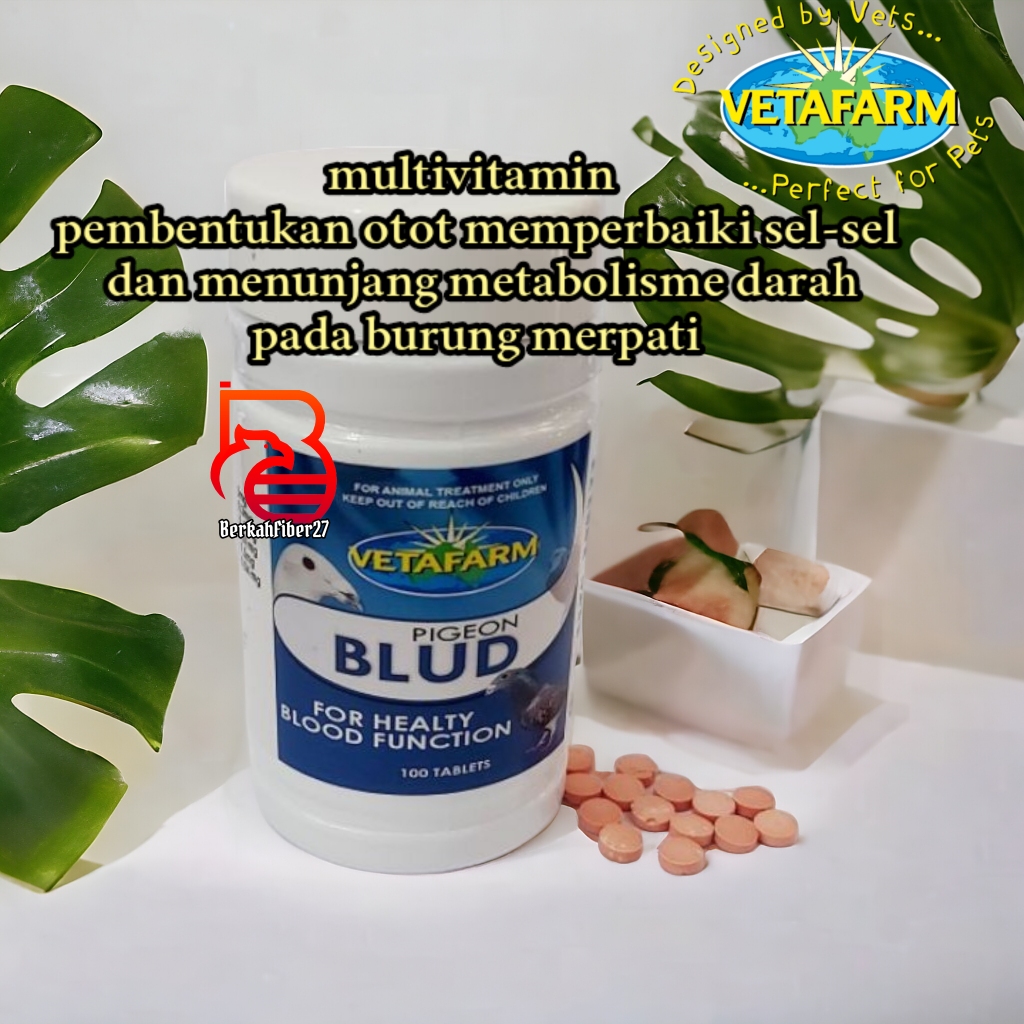 BLUD VETAFARM PERBUTIR BLOD VETAFARM DOPING BURUNG MERPATI VITAMIN BURUNG MERPATI