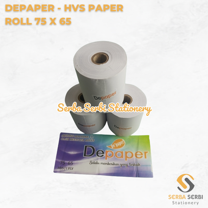 

DEPAPER - (PAK) HVS PAPER ROLL / TELSTRUK / KERTAS STRUK KASIR 75 X 65 75X65