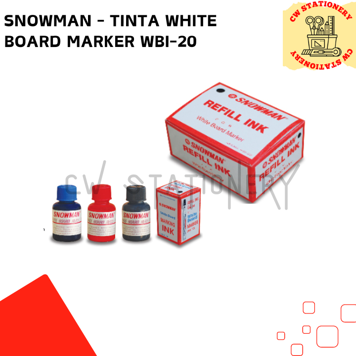 

Snowman - Tinta Spidol Papan Tulis / Whiteboard Marking Ink WBI-20
