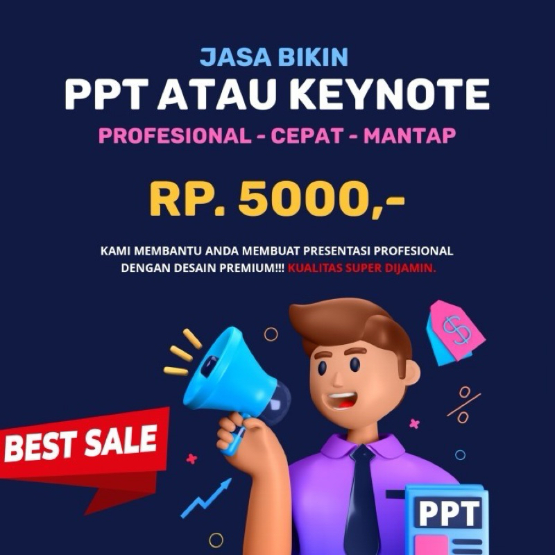 Jasa Desain PPT/ Keynote Premium Cepat