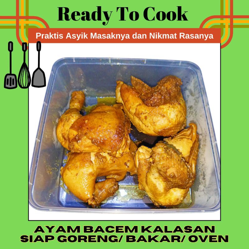 

Ayam Kalasan/ Ayam Bacem 1 Ekor Potong 4/8 Siap Goreng/ Bakar/ Panggang - Food Prep Siap Masak Ibaza fruitsBOX