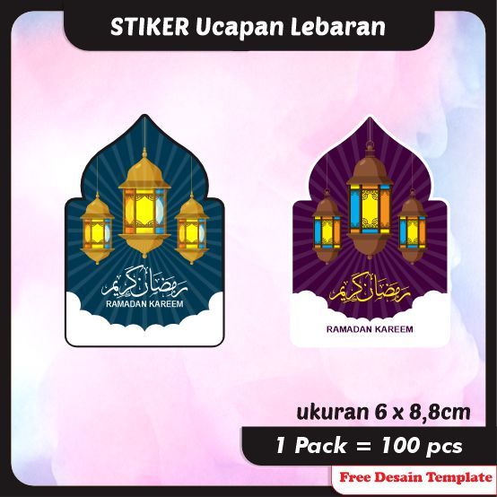 

[ 1 pack 100pcs ] stiker Label Toples Kue Lebaran
