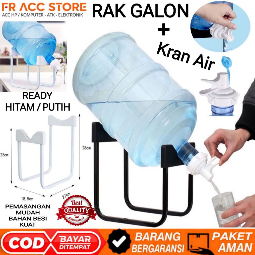 KERAN AIR GALON MIRING DUDUKAN GALON DISPENSER KRAN AIR GALON RAK TEMPAT GALON