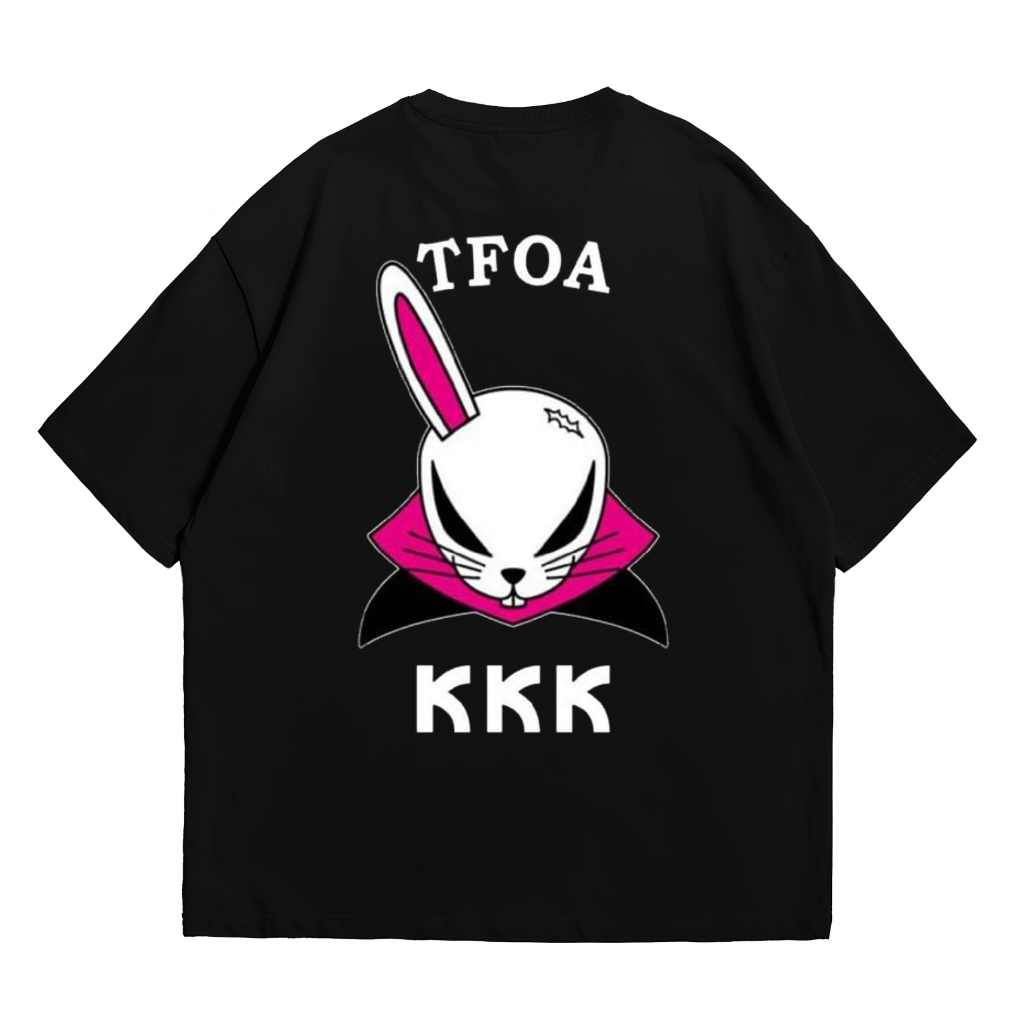 SUZUU Kaos Pria & Wanita Lengan Pendek T-shirt Regular Fit Tfoa The Front Of Armament Kkk Rabbits Cr