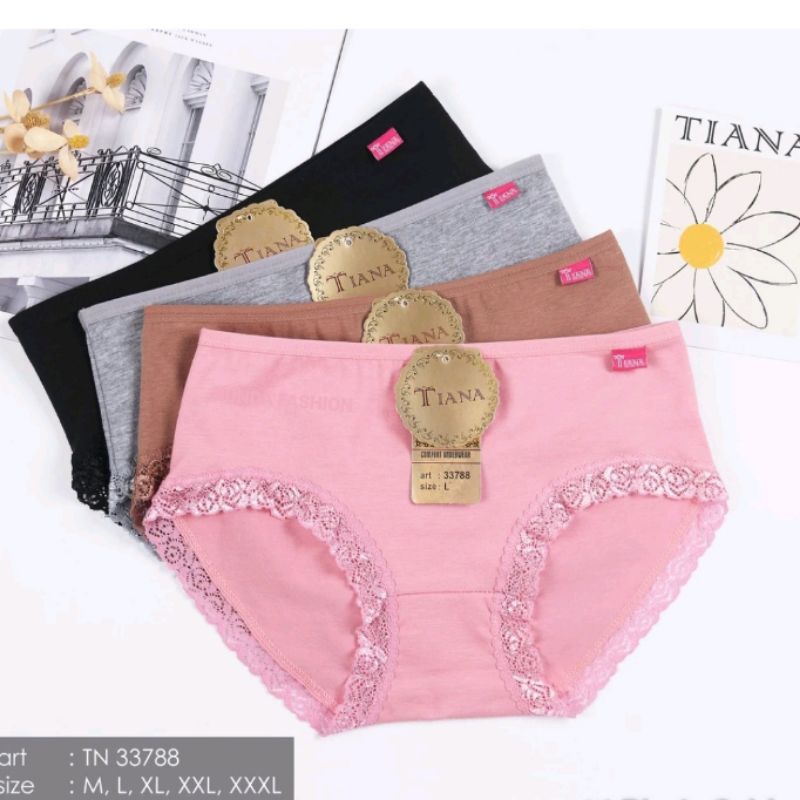 Cd Renda 6pcs atau 12pcs Celana Dalam Wanita Jumbo SIZE M,L,XL,XXL,XXXL,XXXXL By Sorex