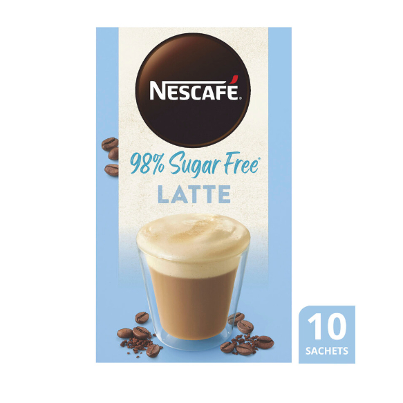 

Nescafe 98% SF Latte Coffee Sachets | 10 pack Australia