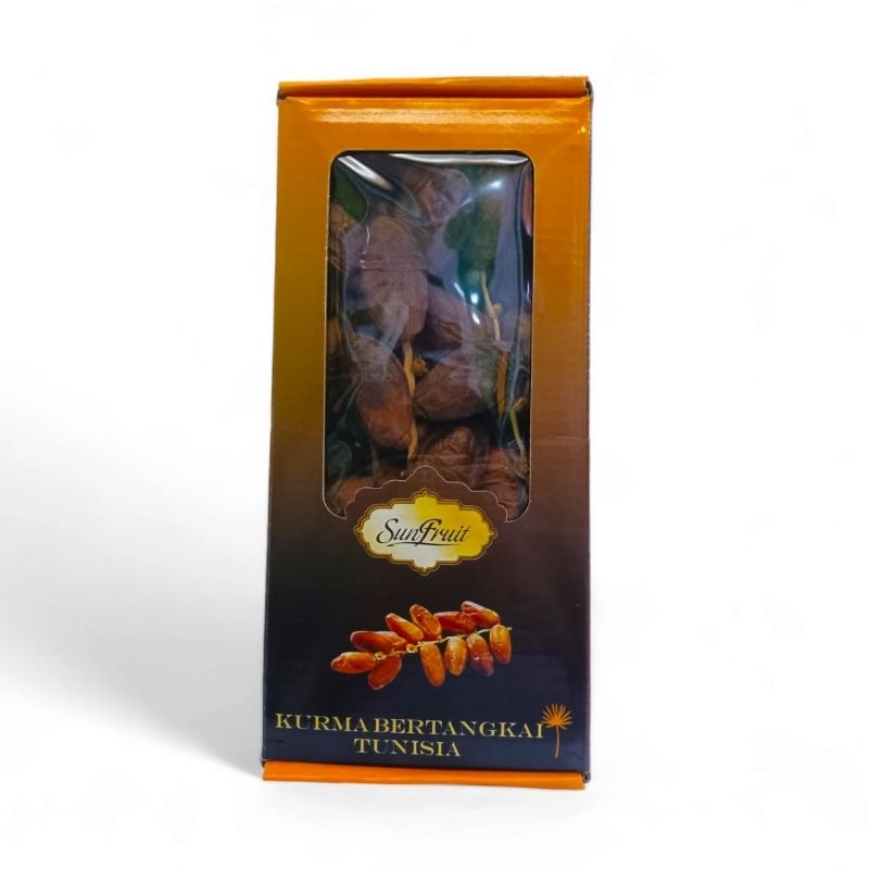 

Kurma Sunfruit 400g Kurma Sunfruit Deglet Nour (tangkai)