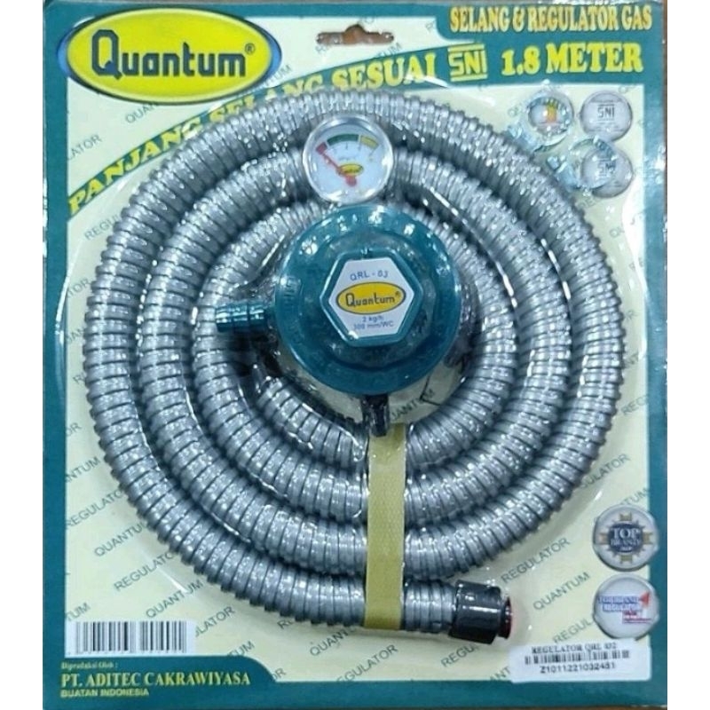 Selang kompor gas/Selang gas regulator Quantum QRL-032 ORIGINAL