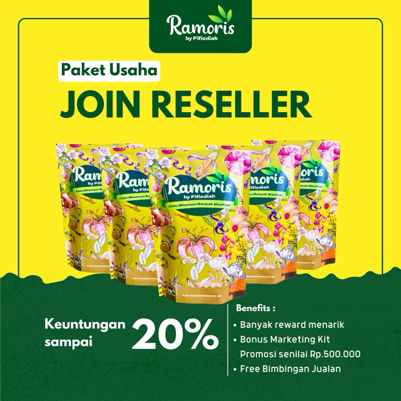 

Ramoris | Paket Bisnis 5x Lebih Hemat | 75 kantong