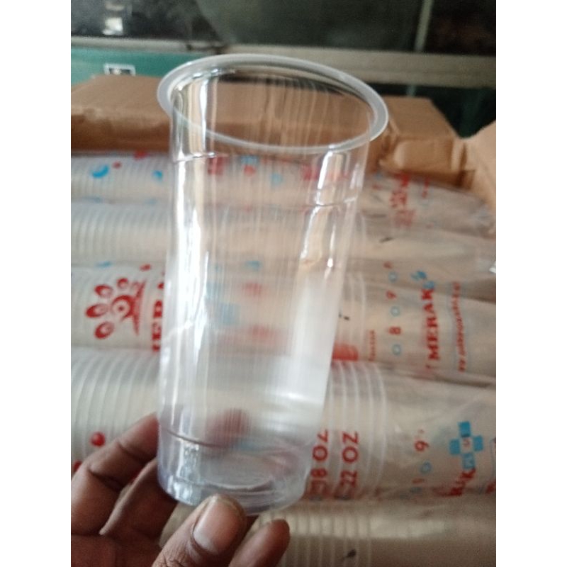 GELAS CUP 22 OZ DATAR ISI 1000 PCS  merek MERAK  SIDOARJO