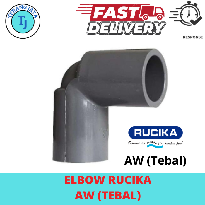 ELBOW (AW) RUCIKA - 1½" 2" 2,5" 3" 4" INCH - KNEE LBO SAMBUNGAN FITTING