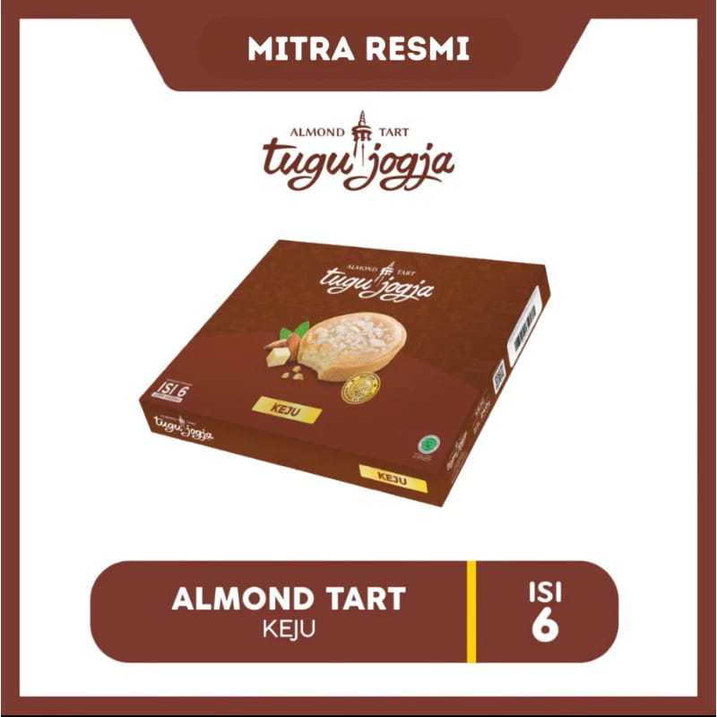 

Almond Tart Tugu Jogja Keju - 6 pcs