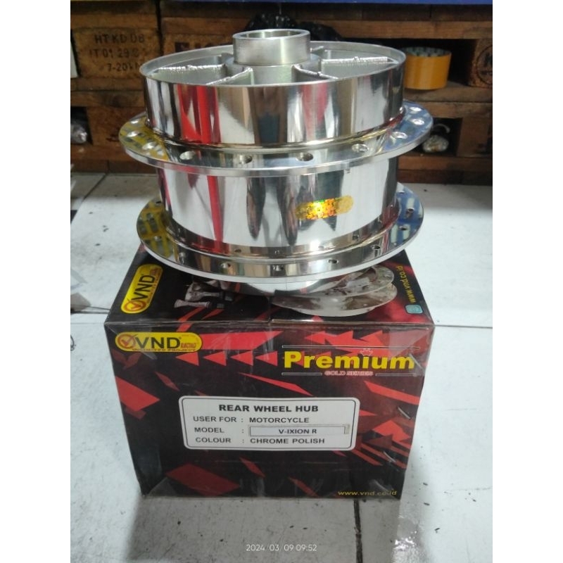 TROMOL BELAKANG VND R15 V3 VIXION NEW R CROME POLISH
