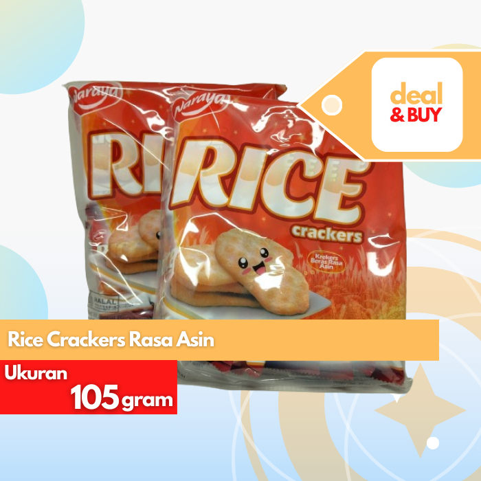 

Naraya Rice Crackers/ Krekers Beras Rasa Asin 105g