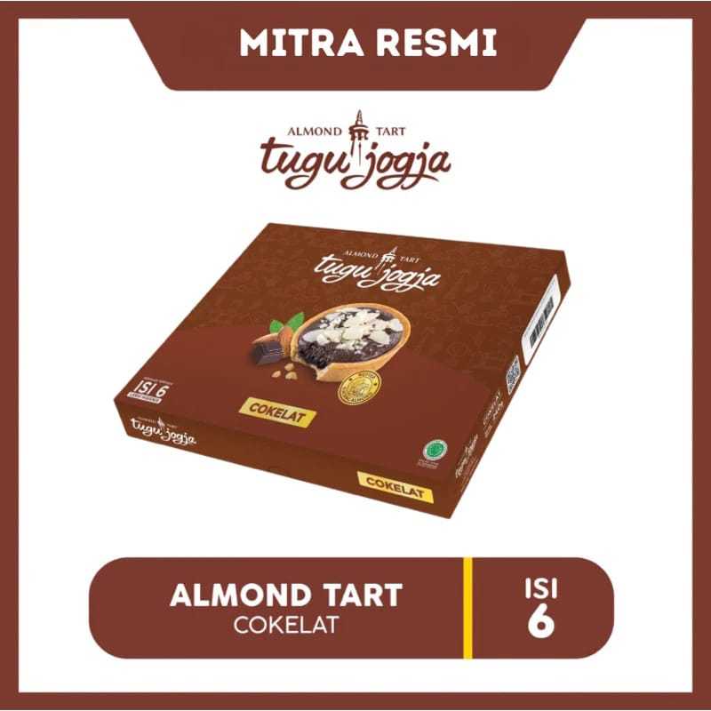 

Almond Tart Tugu Jogja Cokelat - 6 pcs