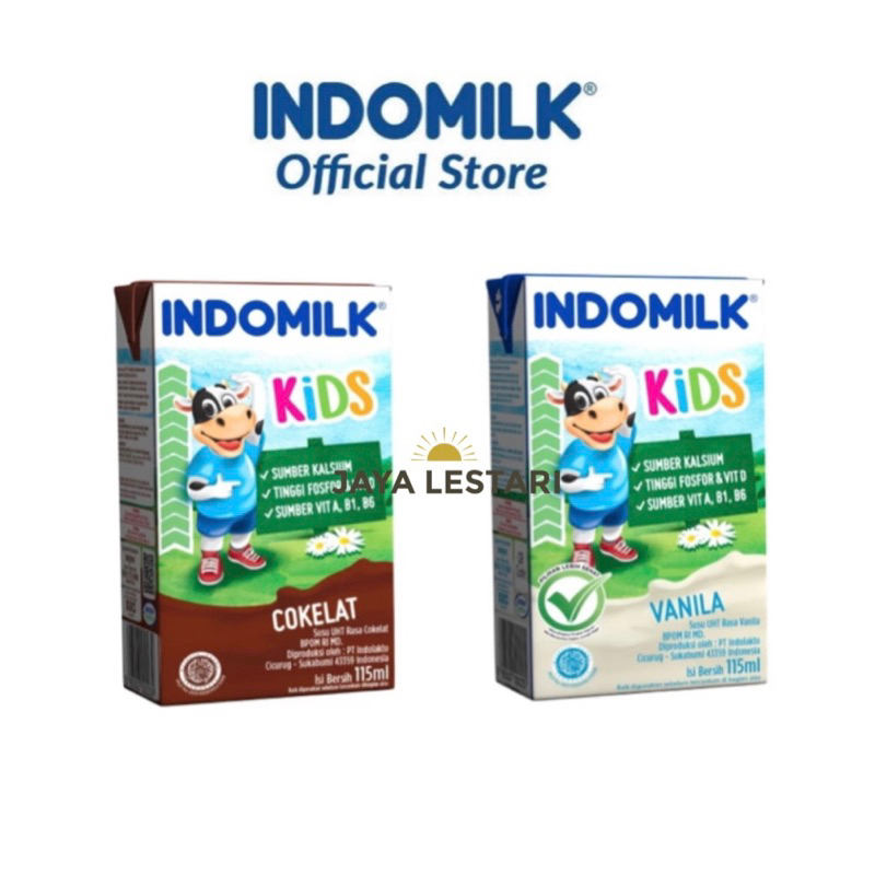 

Susu UHT Indomilk Kids (4 Varian Rasa) (115ml)