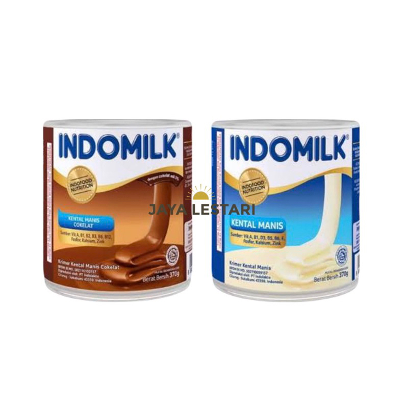 

Indomilk Susu Kental Manis Kaleng (370g) (2 Varian)