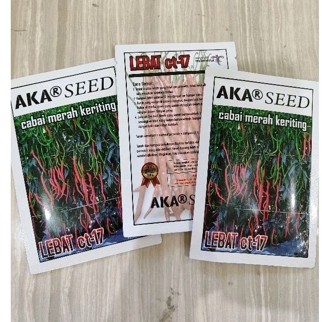 Benih Cabe CMK LEBAT CT-17 Tahan Virus 10gr isi 2.200 Butir / benih cabe 100% Original Sumatera Bara
