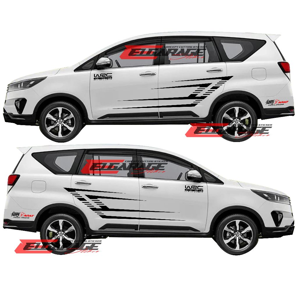 sticker sticker mobil innova striping body mobil innova