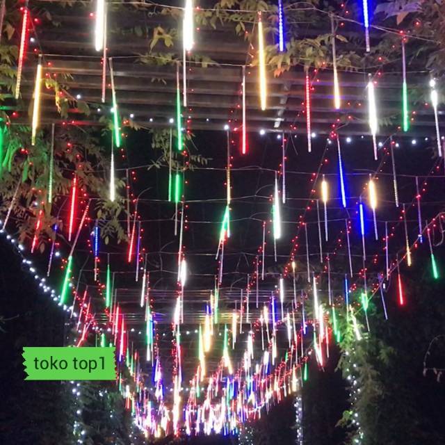 lampu meteor led /50cm /jatuh rain snow taman hias meteor/lampu meteor 50cm rgb/Lampu layangan / Led