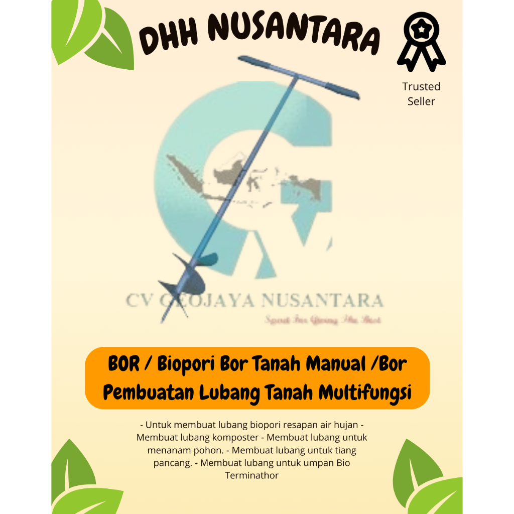 BOR / Biopori Bor Tanah Manual /Bor Pembuatan Lubang Tanah Multifungsi / Bor Alat Pelubang Tanah Bio