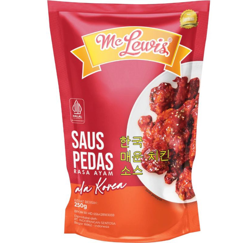 

mc lewis sauce pedas rasa ayam 250 gram