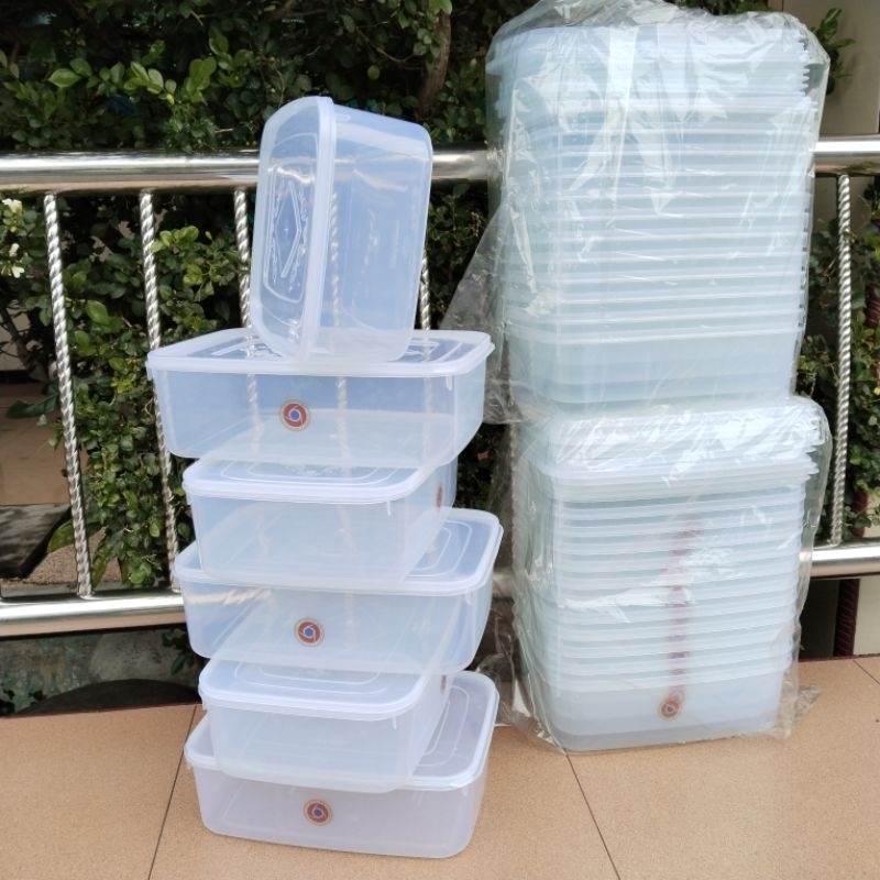 12 Pcs Box / Kotak Plastik 3500 ml Wadah Penyimpanan Serbaguna