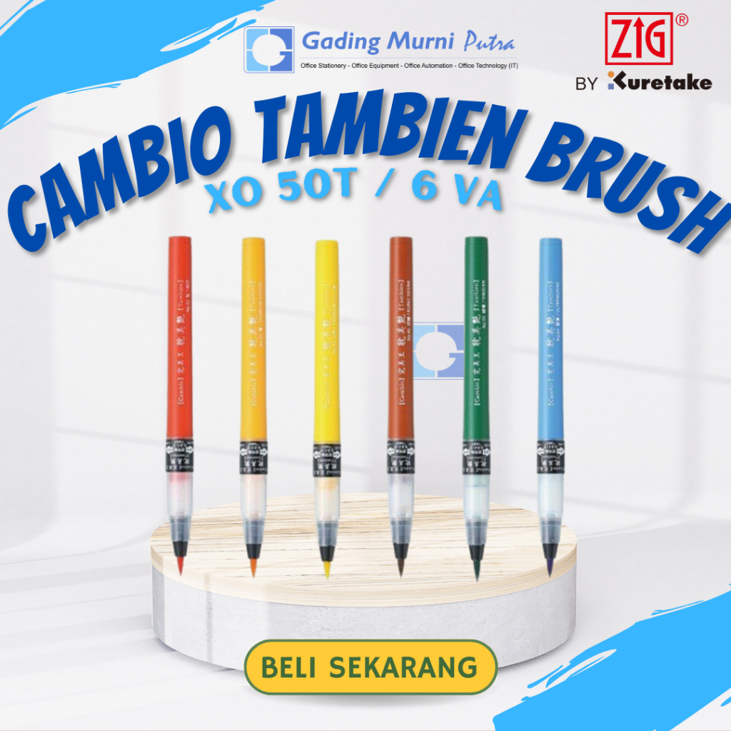 

ZIG KURETAKE CAMBIO TAMBIEN SET 6 COLOR XO50T/6VA MEDIUM BRUSH