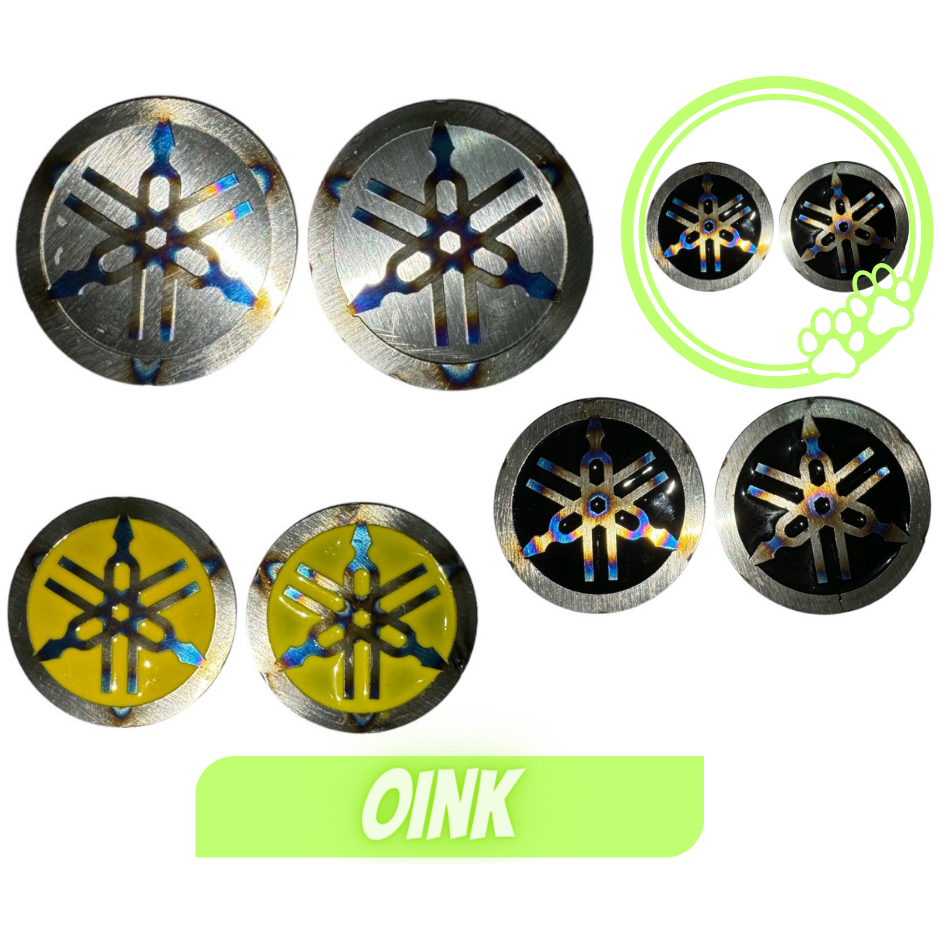 Emblem Yamaha Titanium Logo Yamaha Titanium 50mm Asli