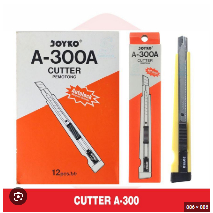 

Cutter Kecil JOYCO A-300A Pisau Cutter Kecil JOYCO ORI MURAH