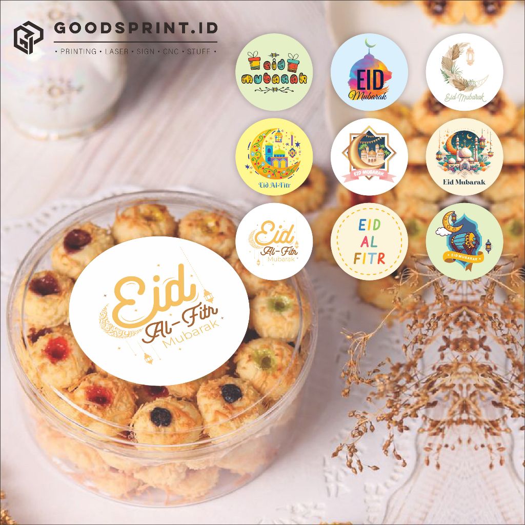 

Stiker Kue Lebaran Label Toples Kue Sticker Bulat Lable Kue Lebaran Cromo A3
