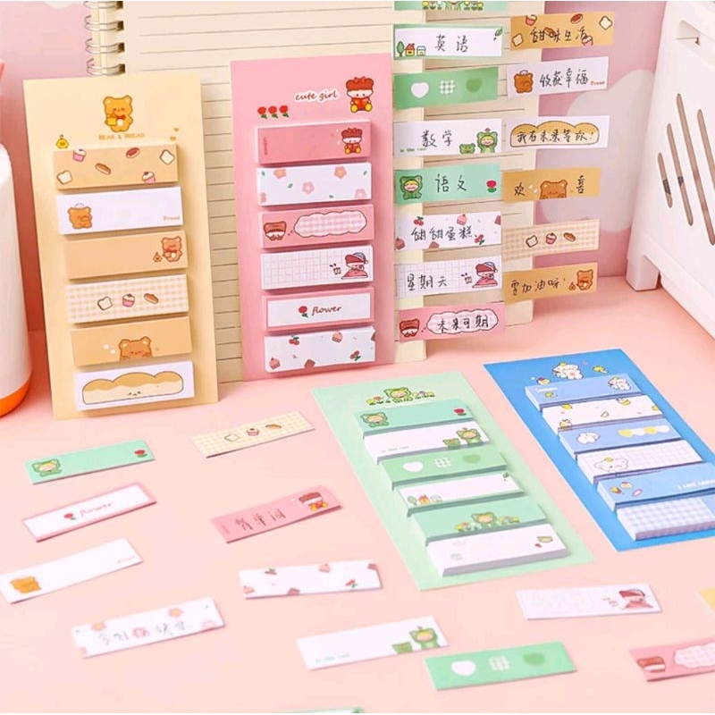 

Sticky Notes Lucu 6IN1 Tempelan Kertas Catatan Notes Kertas 120 lembar