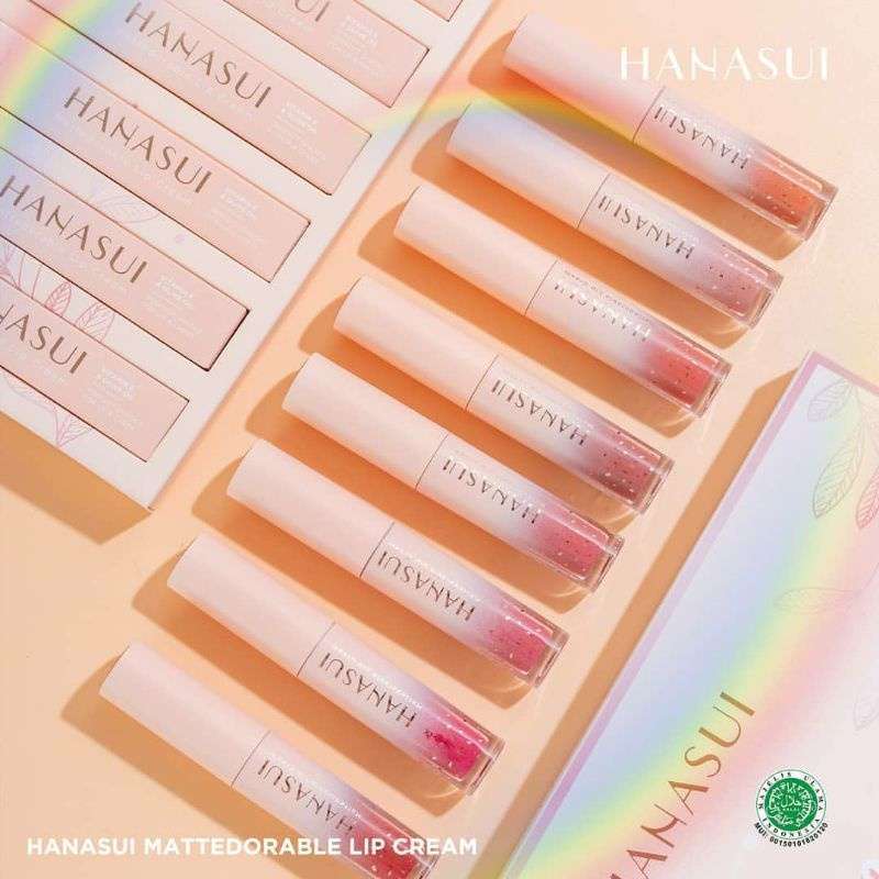 HANASUI ✔️BPOM BOBA Mattedorable Lip Cream Tintdorable Lip Tint | Lip Stain | Lipstick Hanasui | Lip