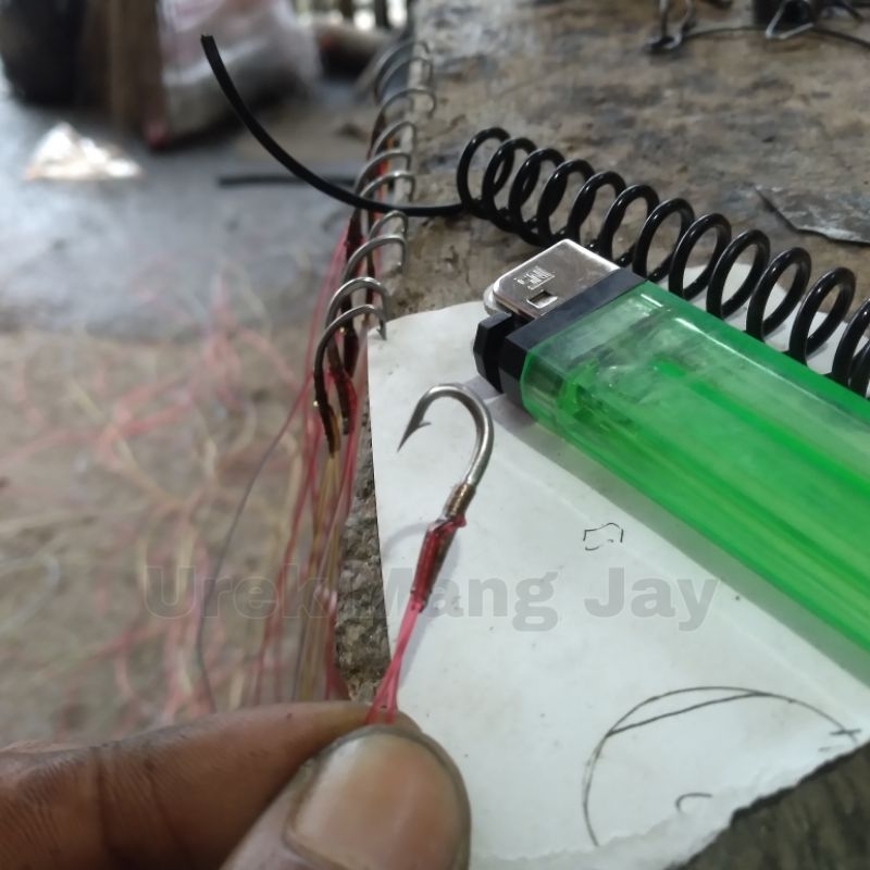 urek belut kail pancing untuk    belut babon bahan  kuat baja tajam