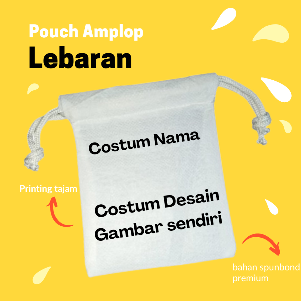 

POUCH AMPLOP SATUAN LEBARAN CUSTOM SABLON Amplop Lebaran Custom Suka Suka Amplop Serut spunbond