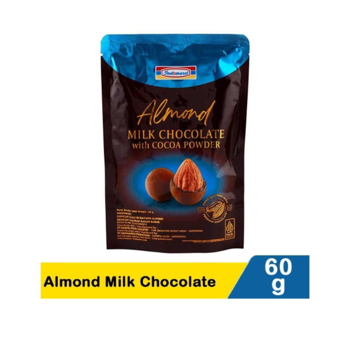 

Indomaret Almond Milk Chocolate / Milk Chocolate Hazelnut / Milk Chocolate Raisin 60 gr