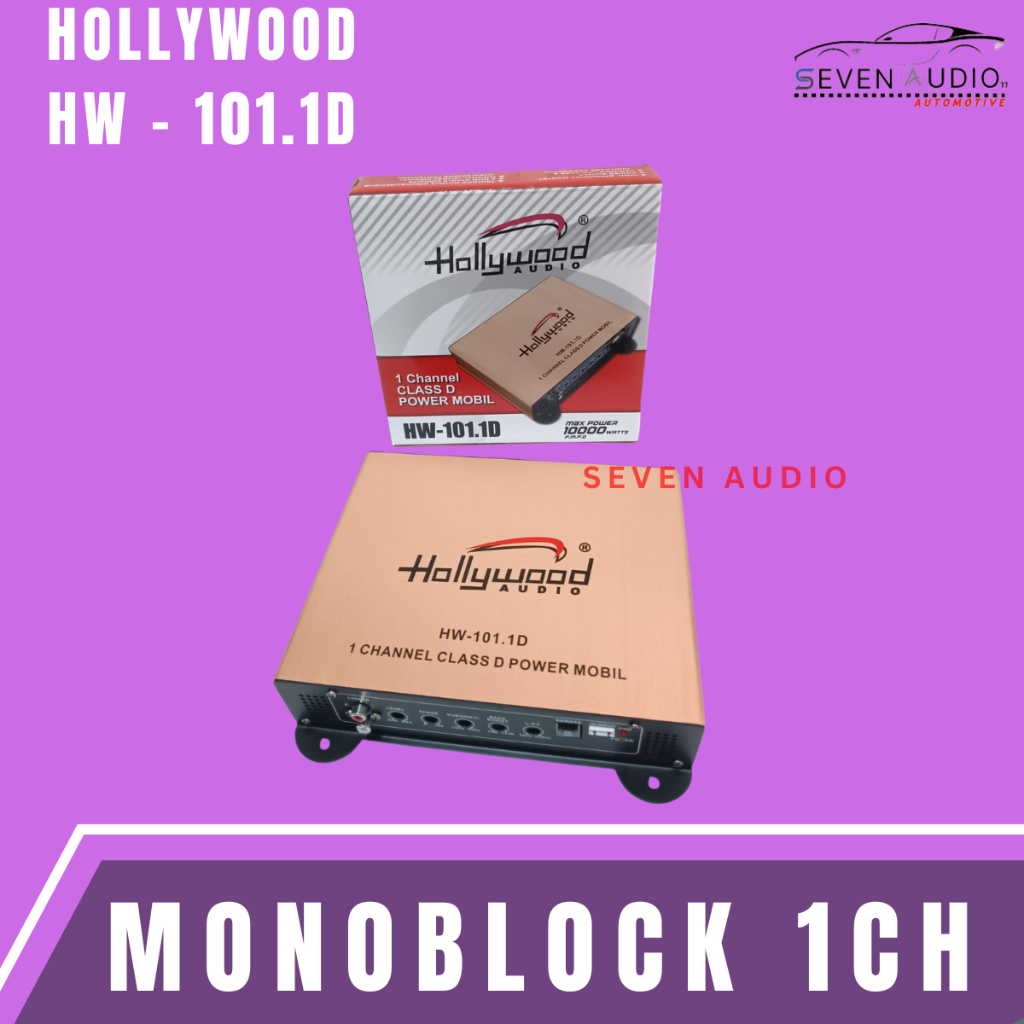 Power Monoblock 1 Channel Hollywood HW-101.1D Amplifier Class D - Monoblock 1CH HW-101.1D