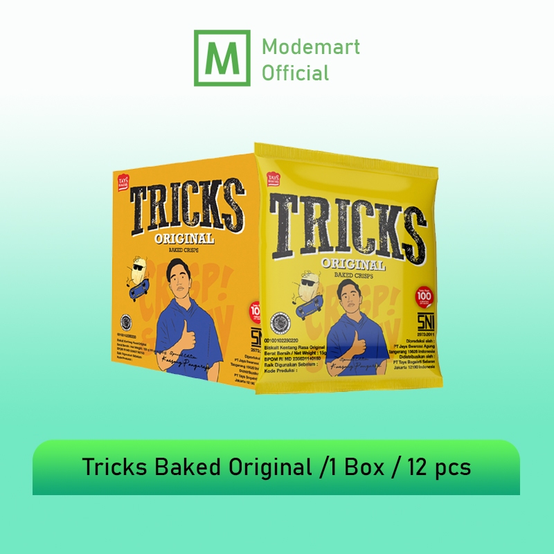 

Tricks Baked Crisps Kentang Rasa Original /Biskuit Kentang rasa Original / 10 Box /10pcs /Best Seller