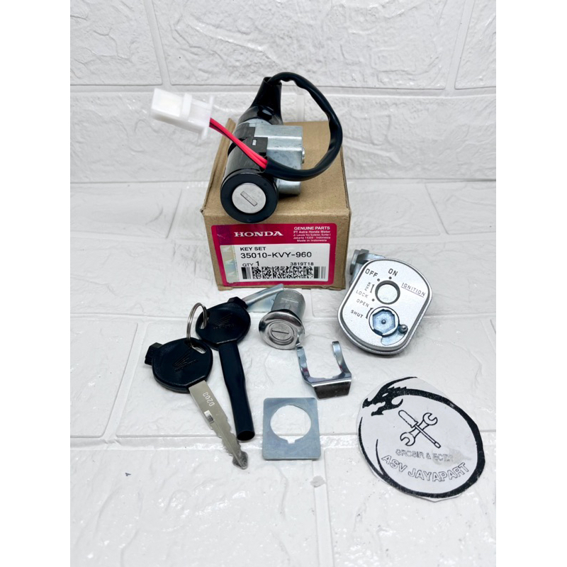 kunci kontak set assy+jok buat motor beat karbu-Beat lama (KVY)