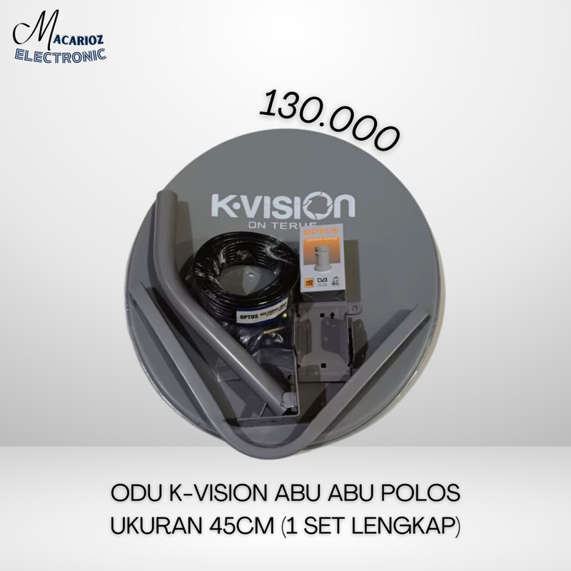 ODU K-VISION ABU POLOS/BOLONG 45cm 1 SET LENGKAP