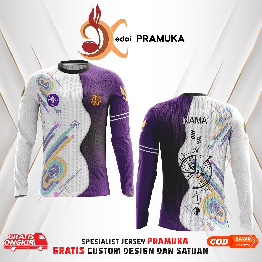 BAJU PRAMUKA OUTDOOR GRATIS DESAIN NYAMAN