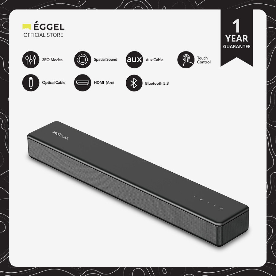 Speaker EGGEL Stage Soundbar With Built in Woofer