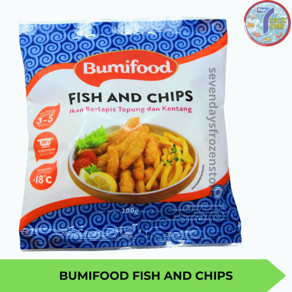 

Bumifood Fish and Chips | Ikan Berlapis Tepung dan Kentang 200 gr