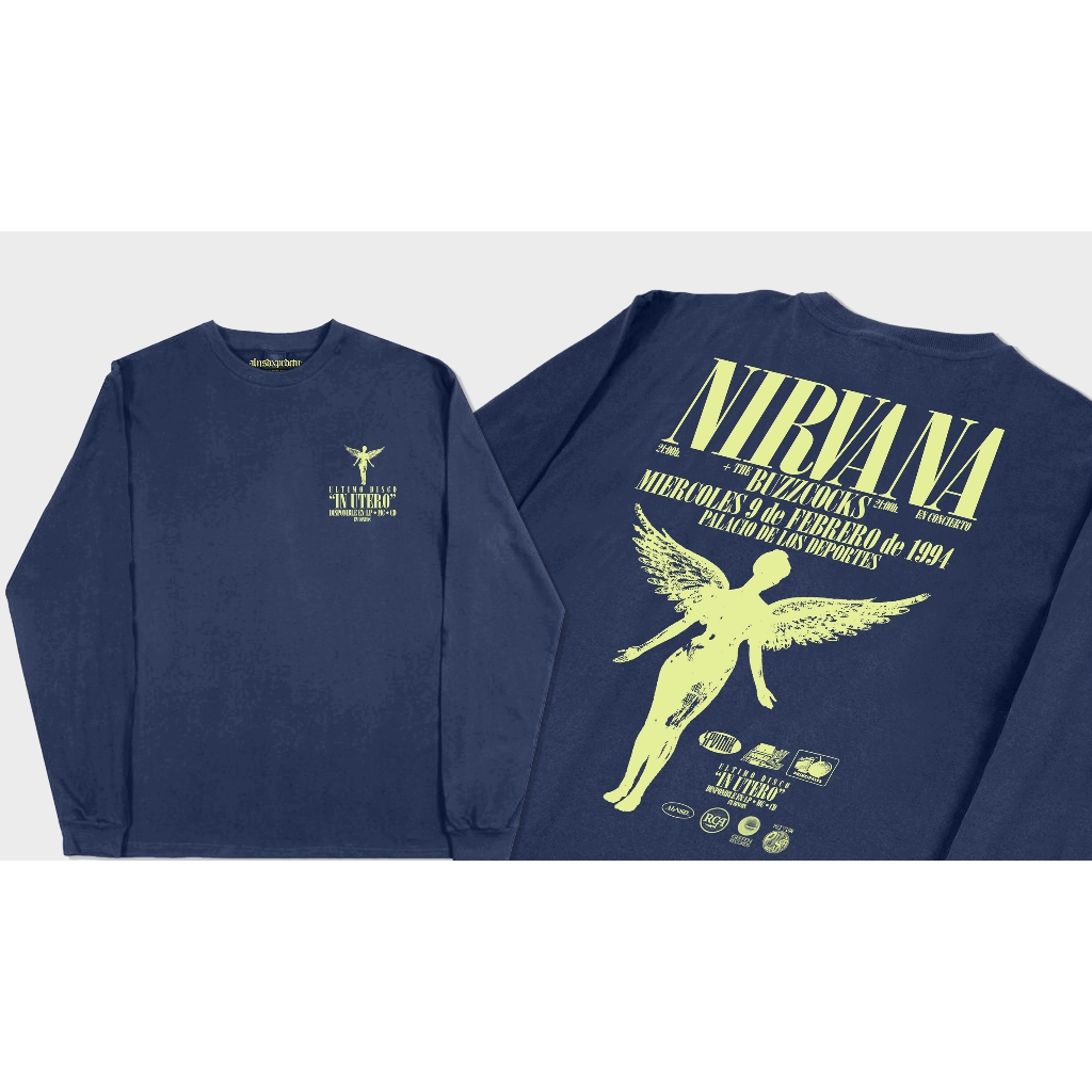 Tshirt "NIRVANA - IN UTERO BUZZCOCKS " T-shirt / Kaos band